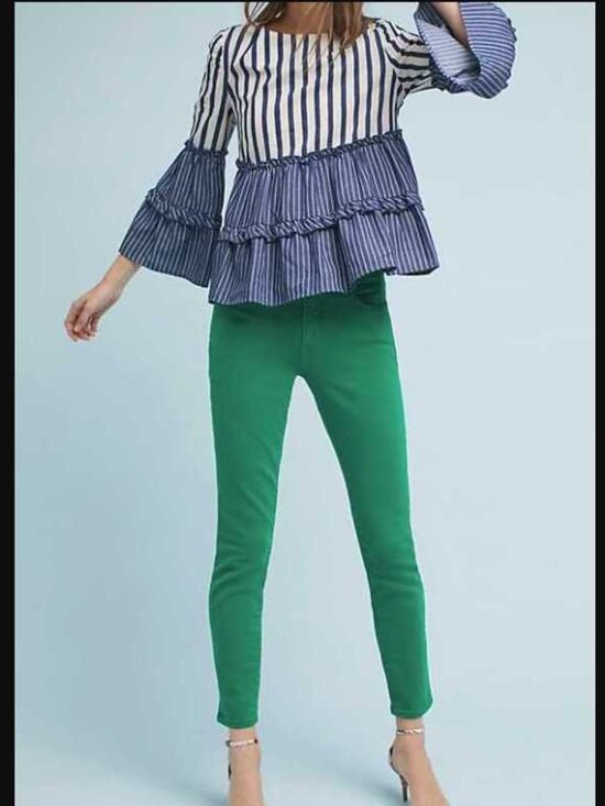 Anthropologie Denim - New 25 Anthropologie x Pilcro and the Letterpress skinny ankle jeans in green